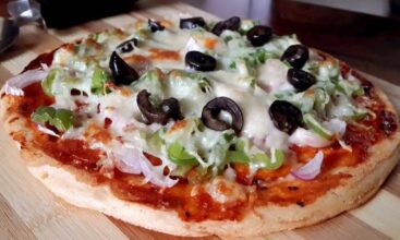 Eggless Gluten Free Pizza Recipe with Lentil Crust