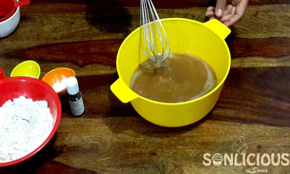 Coffee Date cake Wet ingredients