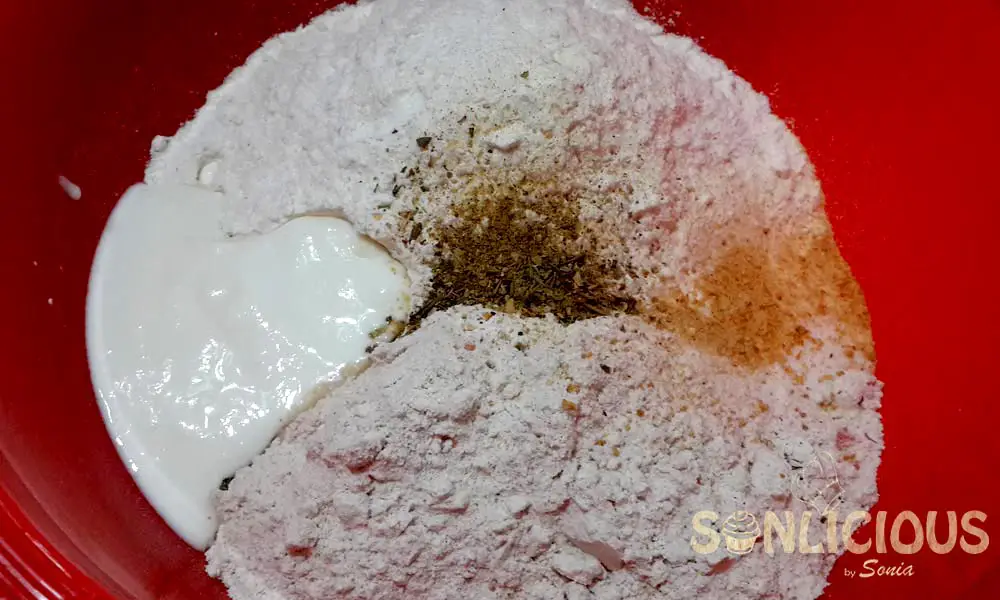 Mixing dough ingredient