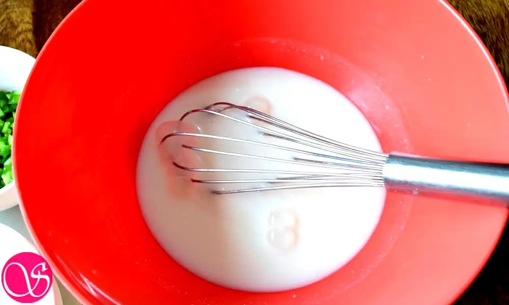 Curd and water mixture