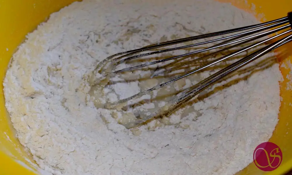 Dry and Wet Ingredients for Malai Cake