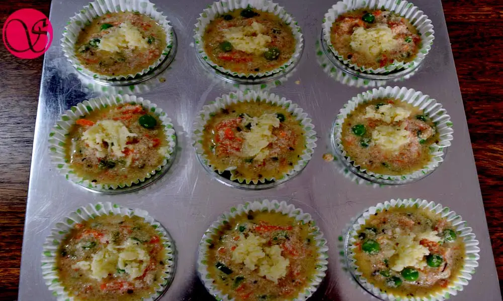 savory semolina muffins before baking savory semolina muffins before baking