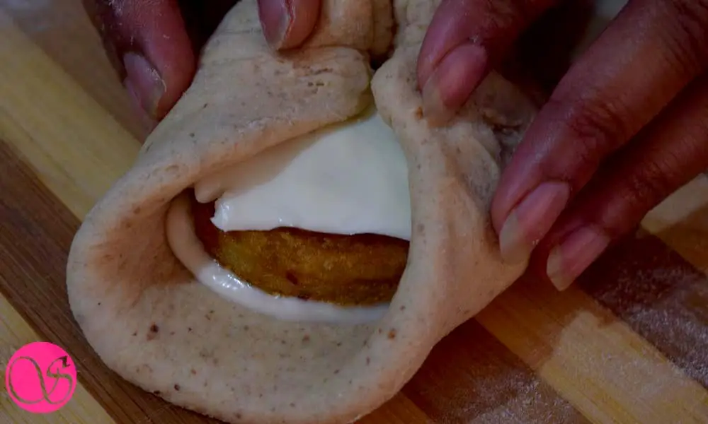 Aloo Tikki Burger Shaping process Aloo Tikki Burger Shaping process