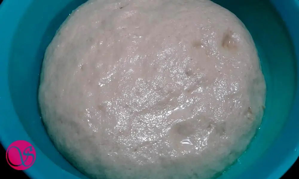 Dough after rise Braided Nutella Rolls