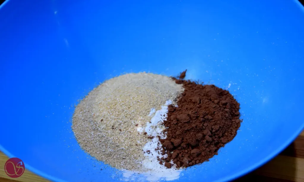Flour and cocoa
