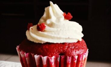 Homemade Red Velvet Cupcake
