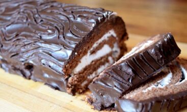 Swiss Chocolate Roll Cake