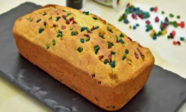 Eggless Tutti Frutti Cake Recipe