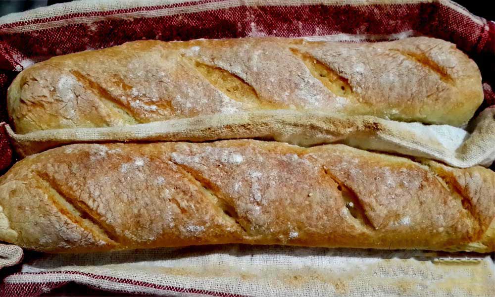 homemade french bread baguette