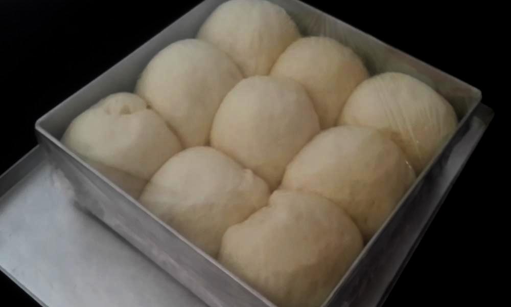 Dough balls after rise