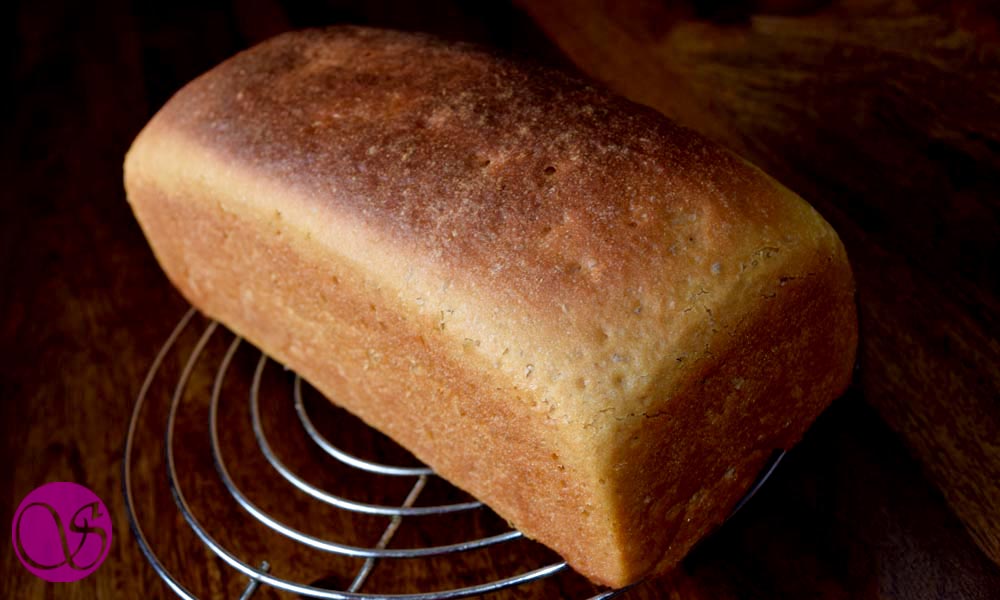 Honey Buttermilk Bread on cooling rack